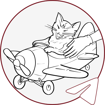 Логотип Telegram-бота Tabby Pilot